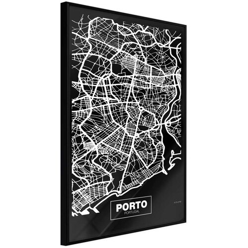  Poster - City Map: Porto (Dark) 20x30 Cijene