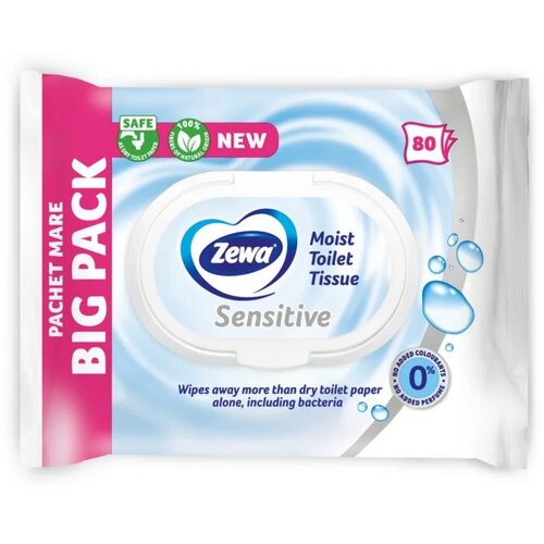 Zewa Vlažni toalet papir Moist Sensitive, 80 komada Slike