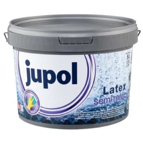 Jub Notranja stenska barva JUB JUPOL LATEX POLMAT (barva: bela, 5 l) Slike