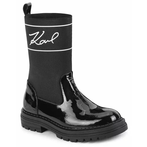 Karl Lagerfeld Kids Zimski škornji Z19114 S Črna