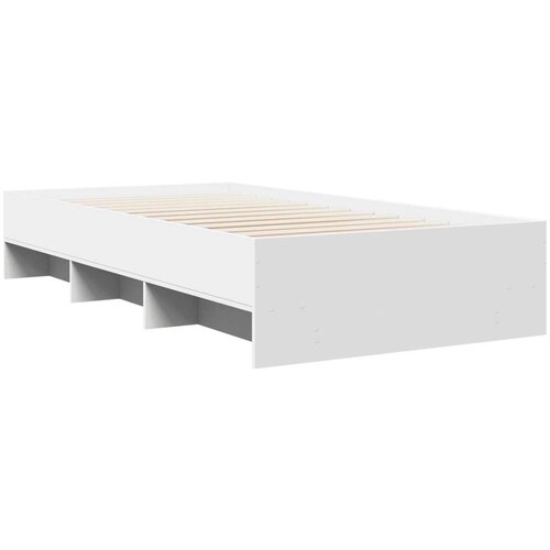 VidaXL okvir za krevet bijeli 100 x 200 cm konstruirano drvo Slike