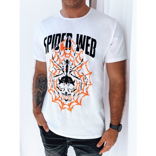 DStreet T-shirt męski z nadrukiem biały Cene