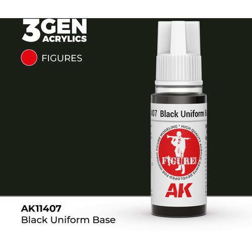 AK Interactive Black Uniform Base 17ml - 3rd Gen Akrilna Boja AK11407 Cene