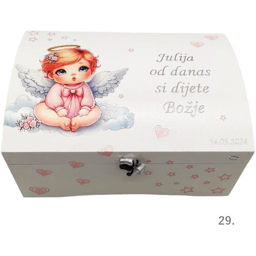 Angel varuh na &scaron;katlici spominov za deklice kot darilo za krst ali rojstni dan - 29. - 16740 Cene