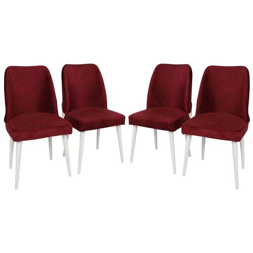  Set trpezarijskih stolica Nova 081 V4, 4 dijela, Bordo Cene
