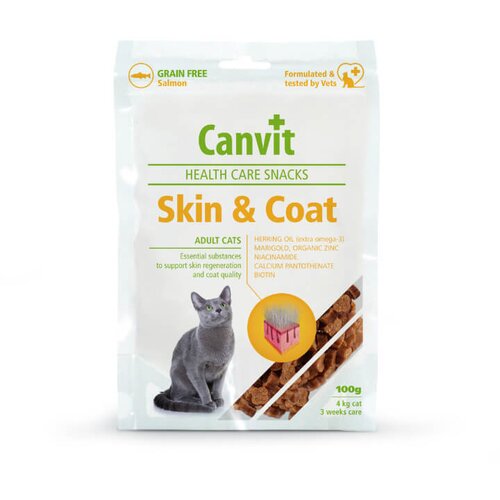 Canvit Health Care Snacks pribolj&scaron;ki za zdravje kože in dlake mačk - 100 g Cene