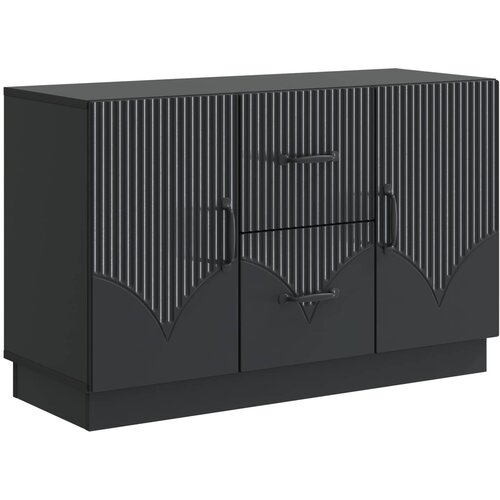 vidaXL Strani &scaron;al s predalom Črna 89 x 34,5 x 57 cm Inženirski les, (5000217817) Cene