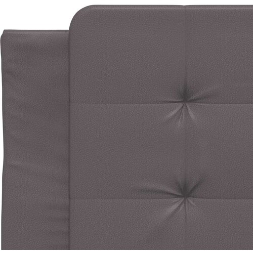 VidaXL Okvir za krevet s uzglavljem sivi 90x190 cm od umjetne kože Slike