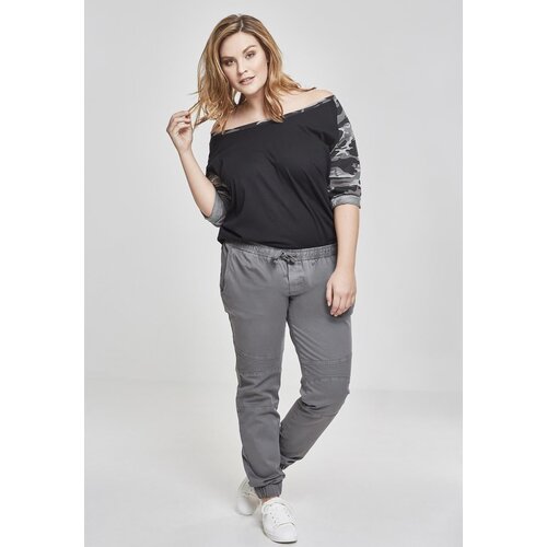 UC Ladies Women&amp;#039;s 3/4 Contrast Raglan T-Shirt Black/Dark Camo Slike