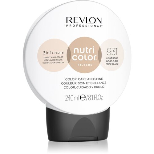 Revlon Professional Nutri Color Filters 3in1 Cream hranjiva maska s pigmentima u boji za oživljavanje boje 931 Light Beige 240 ml Cijene