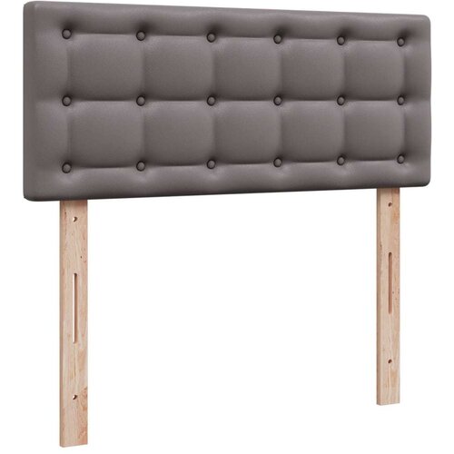 vidaXL Krevet s oprugama i madracem sivi 120x190 cm od umjetne kože Cijene