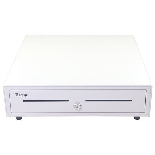 Equip Cash Register Drawer for Point of Sale (POS) System, 4 Bill /8 Coin Compartments, Removable Coin Slots, RJ11 connector Cene