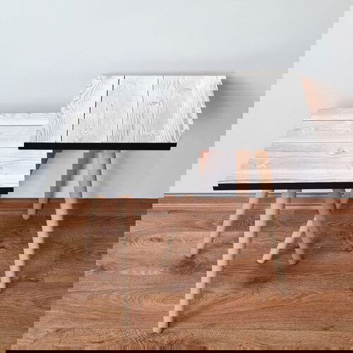 Hanah home 2Shp364 - white white nesting table (2 pieces) Cene