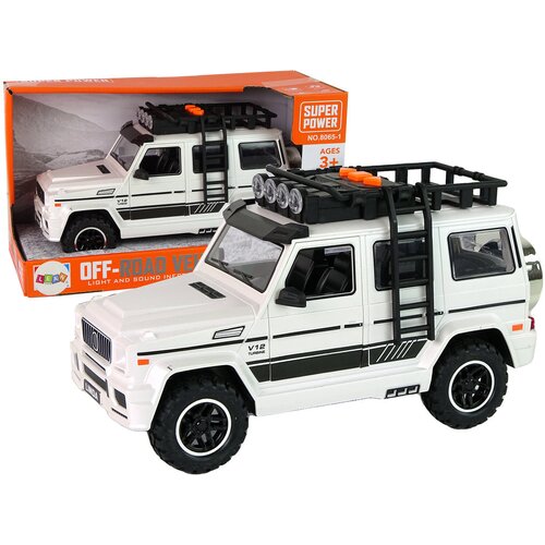  Auto na daljinsko upravljanje powered off-road - bijeli Cene