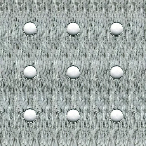 KANTOFLEX Okrugla perforirana ploča (500 x 250 mm, Debljina: 1,5 mm, Aluminij, Neobojeno)