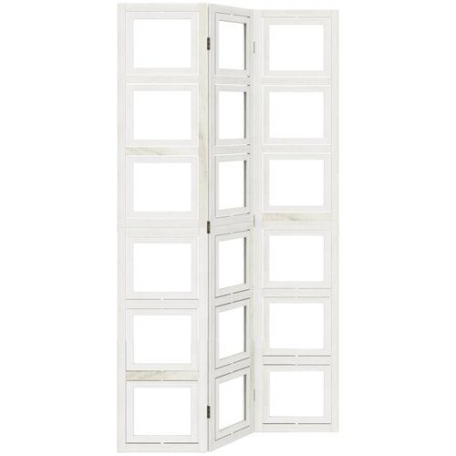 Maison Chic Paravan - Sobne pregrade 3-delni bel trden les pavlovnije, (22112037) Cene