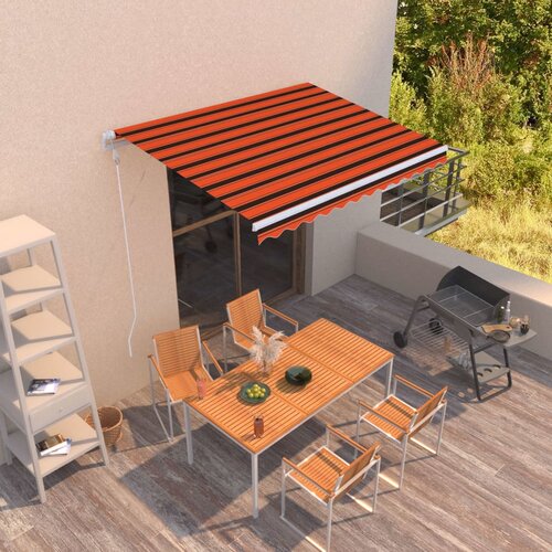 Tenda na automatsko uvlačenje 300 x 250 cm narančasto-smeđa Cijene