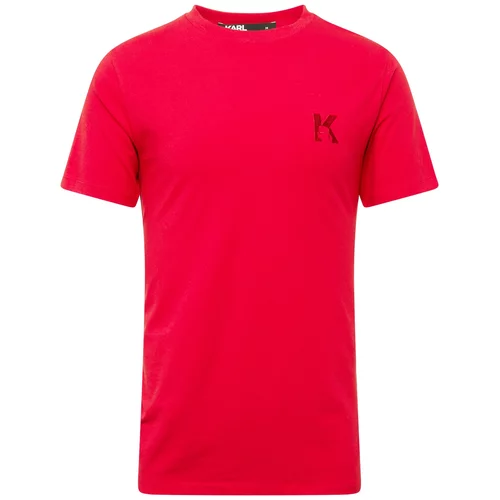 Karl Lagerfeld Majica svetlo rdeča / temno rdeča