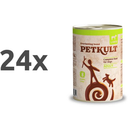 Petkult dog adult - jagnjetina 24 x 400 g Cene