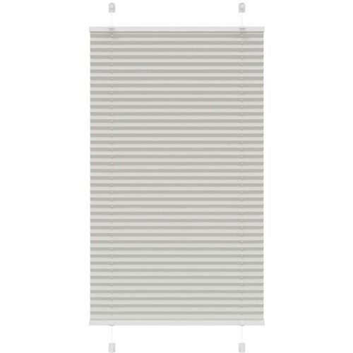 VidaXL Plisirana roleta svijetlosiva 80x100 cm &amp;scaron;irina tkanine 79,4 cm Slike