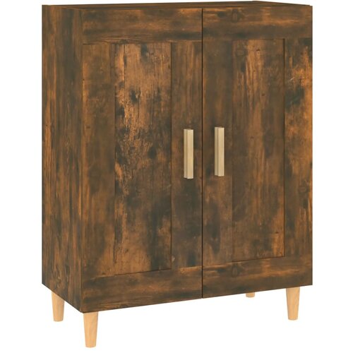 Maison Chic Komoda - Predalnik dimljeni hrast 69,5x34x90 cm konstruiran les, (21718265) Slike