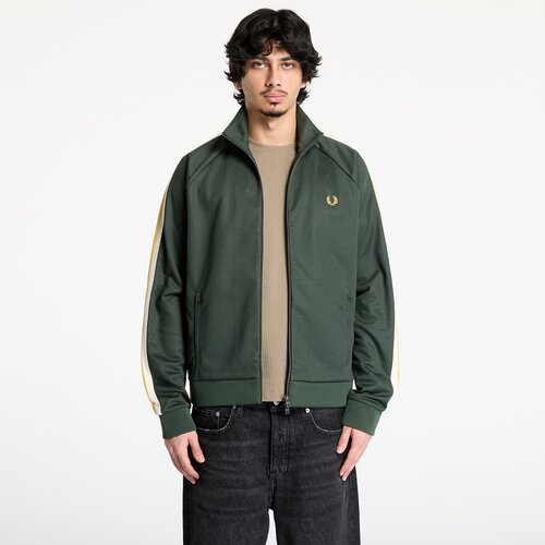 Fred Perry TWO COLOUR TAPE TRACK JACKE Zelena Slike