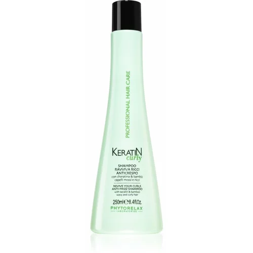 Phytorelax Laboratories Keratin Curly šampon za kodraste in valovite lase proti krepastim lasem 250 ml