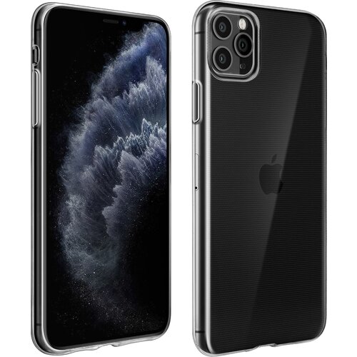 AVIZAR Ultratanek silikonski gel ovitek za iPhone 11 Pro Max 0,3 mm, druga koža - prozoren, (20719965) Cene