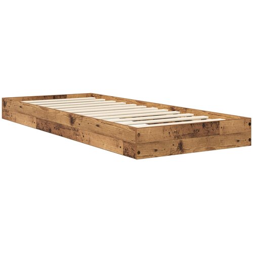  Okvir kreveta za pod Staro drvo 80 x 200 cm Konstruirano drvo Slike