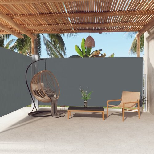 The Living Store Zložljiva stranska tenda antracitna 180x600 cm - Stranska Tenda, (21750855) Cene