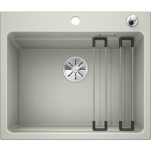 Blanco sudoper ETAGON 6 InFino SILGRANIT SIVI KAMEN, pribor inox nosači, s dalj. upr. Slike