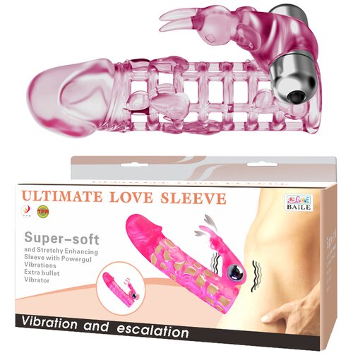 ULTIMATE Love navlaka za penis sa vibracijom &mdash; TPE, 13 cm, 10 funkcija &mdash; BI 26201 Cene