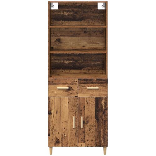  Highboard Staro drvo 69,5 x 32,5 x 180 cm Konstruirano drvo Slike