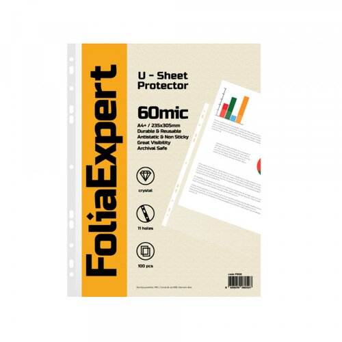  U folija 60 mic 1/100 FOLIAEXPERT A4+ kristal 235x305mm Cene