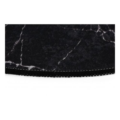 Chilai set od 2 crne ovalne kupaonske prostirke Marble Slike