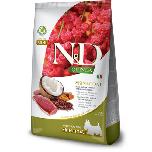 Farmina N&D Quinoa hrana za pse - Skin & Coat Duck MINI 800g Slike