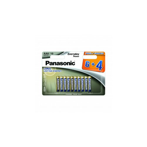 Panasonic baterije LR03EPS/10BW-AAA 10 kom 6+4F Alkalne Ever Slike
