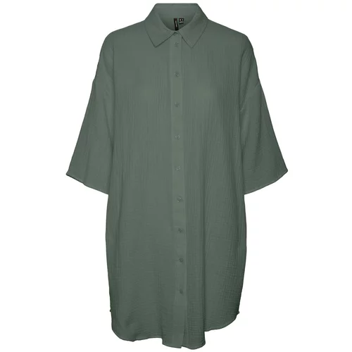 Vero Moda Dolga srajca 'Natali' temno zelena
