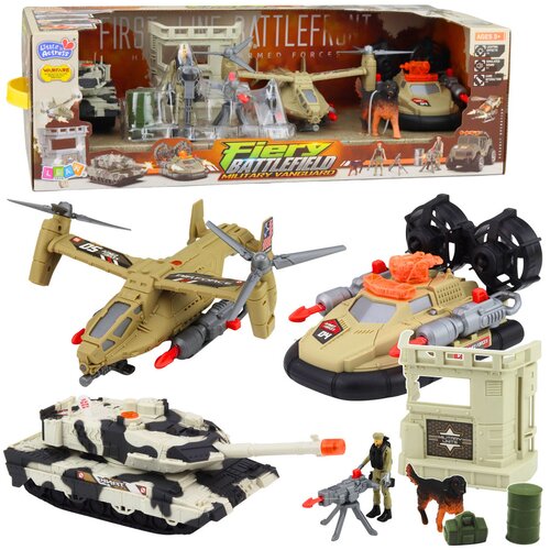 Military Set: Army Helicopter Tank Hovercraft Soldier Base Cijene