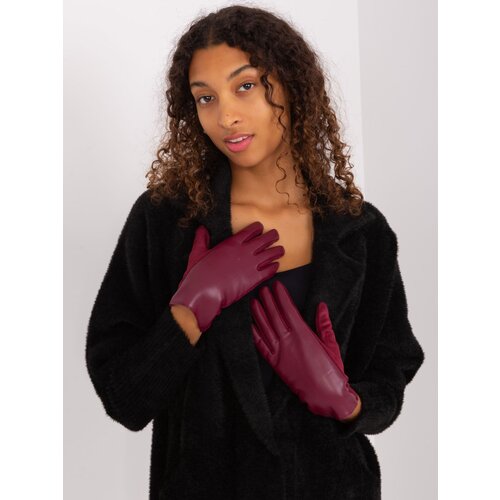 Wool Fashion Italia Gloves-AT-RK-239501A.16-burgundy Cene