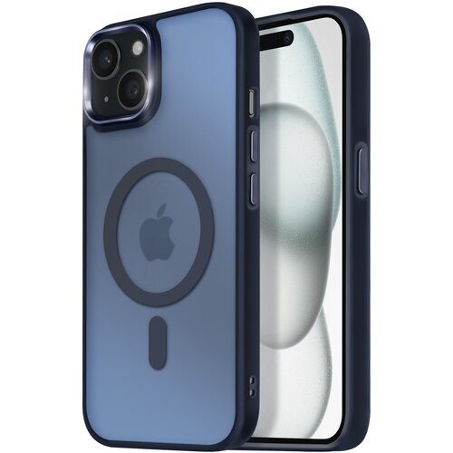 AVIZAR ohi&scaron;je magsafe za iphone 15 plus in 14 plus back pad frosted outline, modra noč, (5000017053) Cene