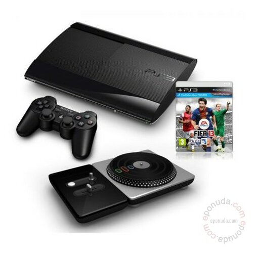 Sony PlayStation 3 Super Slim 500GB Bundle (FIFA13) + DJ Hero Bundle igračka konzola Cene