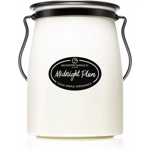 Milkhouse Candle Co. Creamery Midnight Plum dišeča sveča Butter Jar 624 g