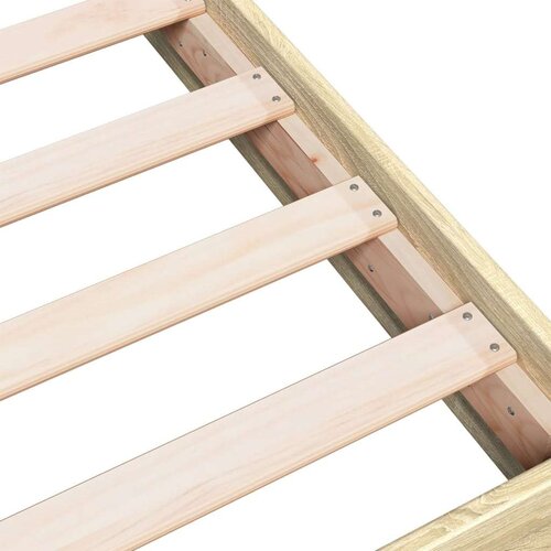 VidaXL Okvir za krevet boja hrasta 140 x 200 cm konstruirano drvo Slike