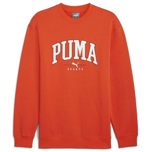 Puma Puloverji Squad Crew Oranžna Slike
