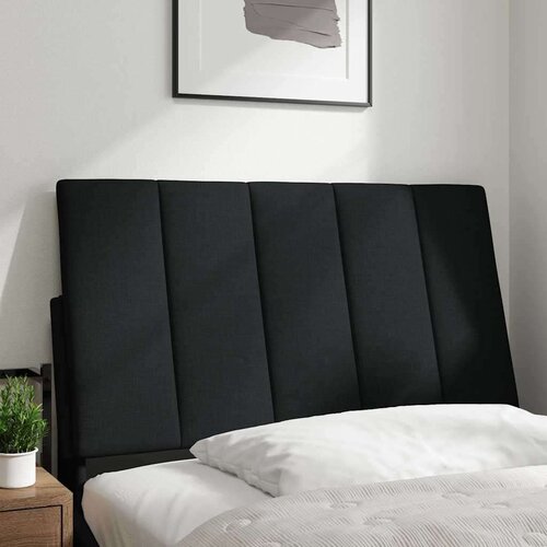 VidaXL jastuk za uzglavlje crni 90 cm od tkanine Slike