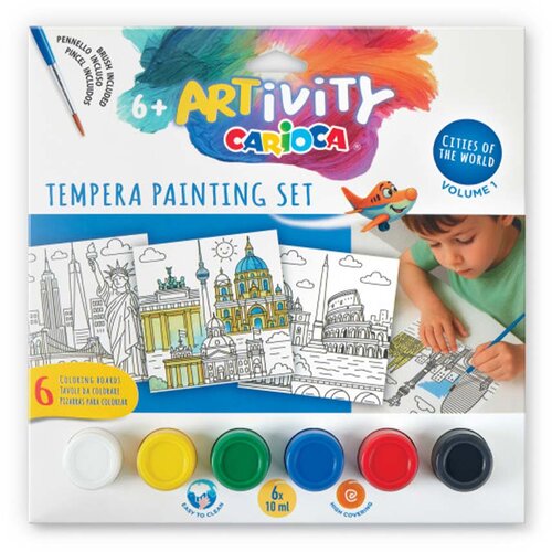 Carioca ARTivity Tempera komplet za slikanje 6 x 10 ml s temperom - Amerika - Cijene