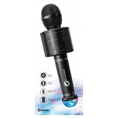 N-gear mikrofon Sing Mic S20L, mikrofon i BlueTooth zvučnik + usb disco kug, crn Cijene