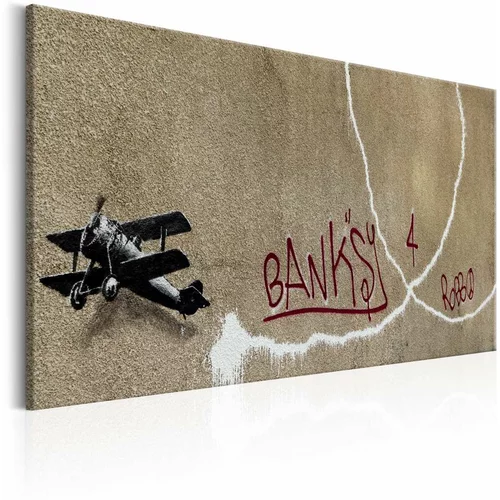  Slika - Love Plane by Banksy 120x80
