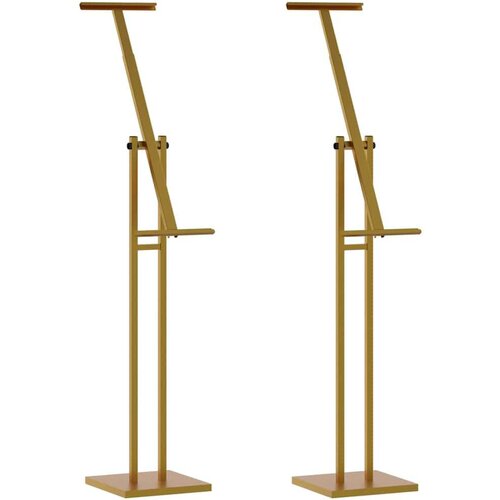  Stalci za sajmove 2 pcs Zlatno 26.5 x 26.5 x 127 cm Željezo Cijene